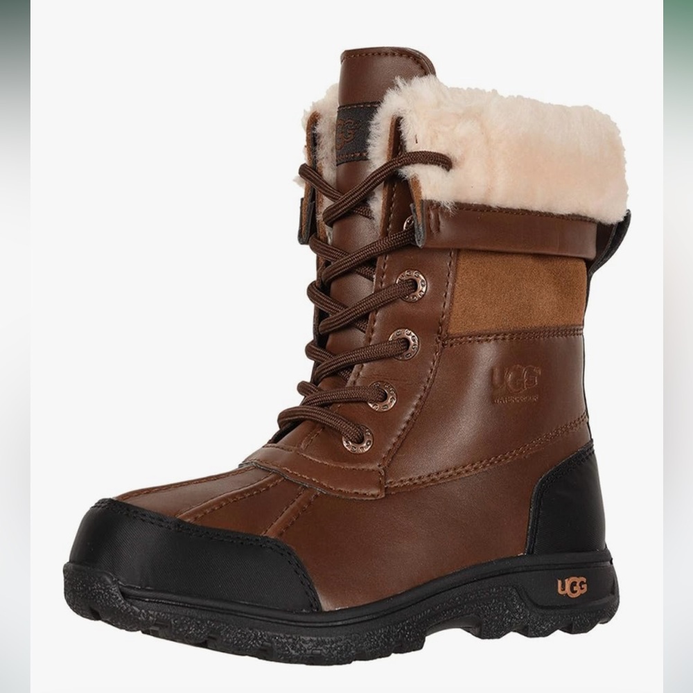 UGG Butte II Leather Boots Size 4
